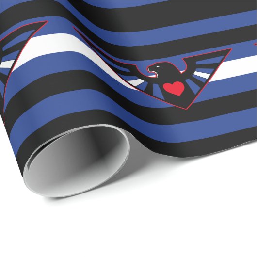 Leather Eagle Pride Flag Geschenkpapier (Rolleneckpunkt)