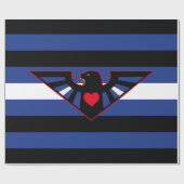 Leather Eagle Pride Flag Geschenkpapier (Flach)
