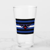 Leather Eagle Pride Flag Glas (Vorderseite)