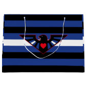 Leather Eagle Pride Flag Große Geschenktüte (Vorderseite)