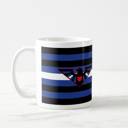Leather Eagle Pride Flag Kaffeetasse (Links)