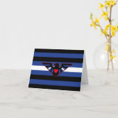 Leather Eagle Pride Flag Karte (Gelbe Blume)