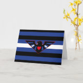 Leather Eagle Pride Flag Karte (Gelbe Blume)