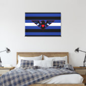 Leather Eagle Pride Flag Leinwanddruck (Insitu (Schlafzimmer))