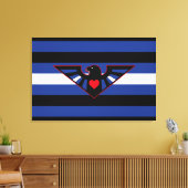 Leather Eagle Pride Flag Leinwanddruck (Insitu (Wohnzimmer))