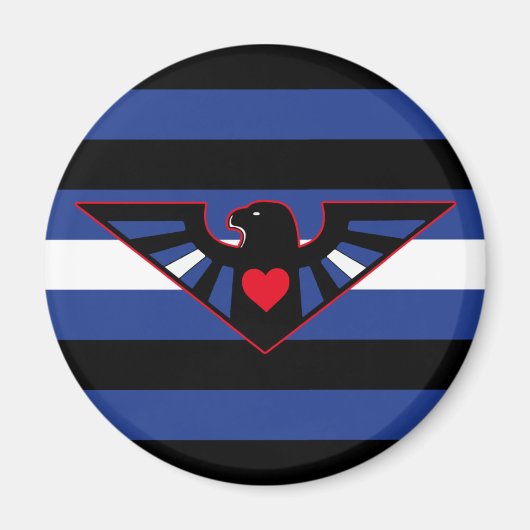 Leather Eagle Pride Flag Magnet (Vorne)
