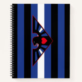 Leather Eagle Pride Flag Notizblock (Vorderseite)