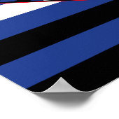 Leather Eagle Pride Flag Poster (Ecke)