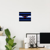 Leather Eagle Pride Flag Poster (Heimbüro)