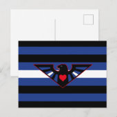 Leather Eagle Pride Flag Postkarte (Vorne/Hinten)