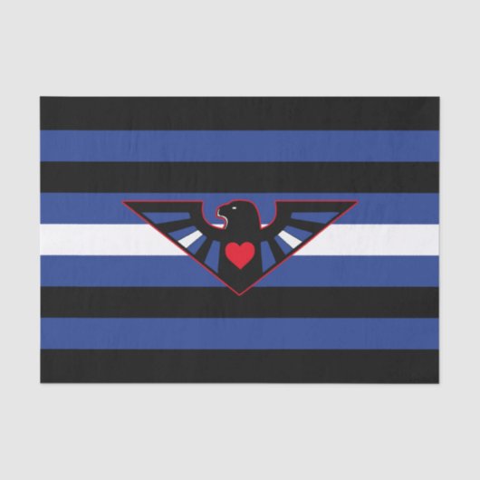 Leather Eagle Pride Flag Seidenpapier (Vorderseite)