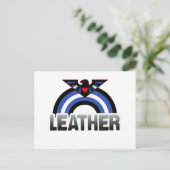 Leather Eagle Pride Postkarte (Stehend Vorderseite)