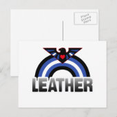 Leather Eagle Pride Postkarte (Vorne/Hinten)