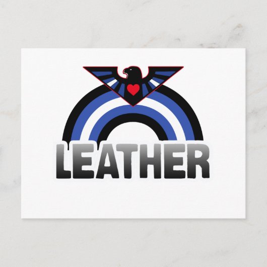 Leather Eagle Pride Postkarte (Vorderseite)