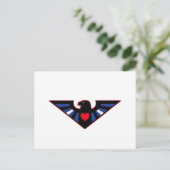 Leather Eagle Pride Postkarte (Stehend Vorderseite)