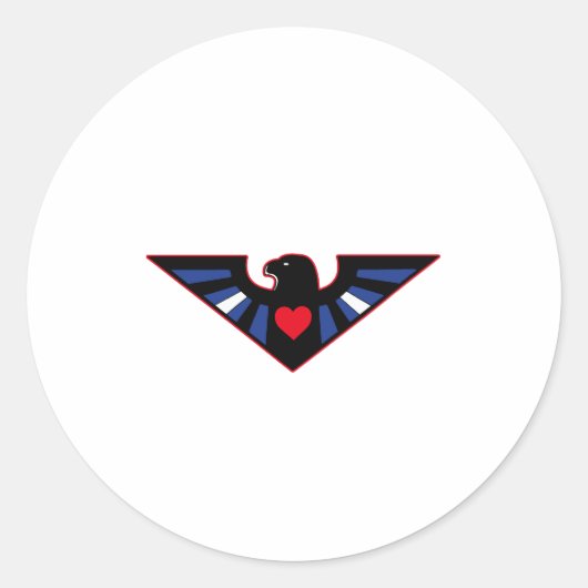 Leather Eagle Pride Runder Aufkleber (Vorderseite)