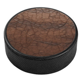 Leather eishockey puck
