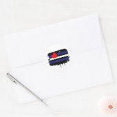 LEATHER FLAG DRIPPING RUNDER AUFKLEBER (Umschlag)