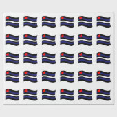 LEATHER FLAG WAVING GESCHENKPAPIER (Flach)