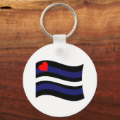 LEATHER FLAG WAVING SCHLÜSSELANHÄNGER (Vorderseite)