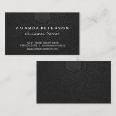 Leather Flap | geheftet Visitenkarte (Vorne/Hinten)