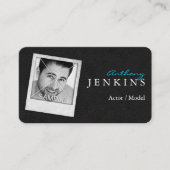 Leather Foto Frame Actor Business Cards Visitenkarte (Vorderseite)