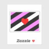 Leather Girl Pride Flag Aufkleber (Blatt)