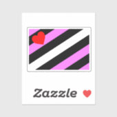 Leather Girl Pride Flag Aufkleber (Blatt)