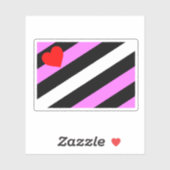 Leather Girl Pride Flag Aufkleber (Blatt)