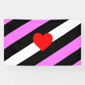 Leather Girl Pride Flag Banner (Horizontal)