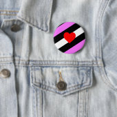 Leather Girl Pride Flag Button (Beispiel)