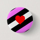 Leather Girl Pride Flag Button (Vorderseite)