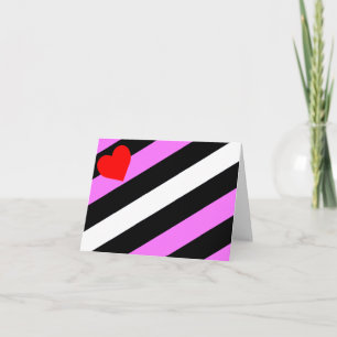 Leather Girl Pride Flag Dankeskarte