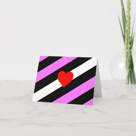 Leather Girl Pride Flag Dankeskarte (Vorderseite)
