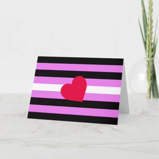 Leather Girl Pride Flag Feiertagskarte (Vorderseite)