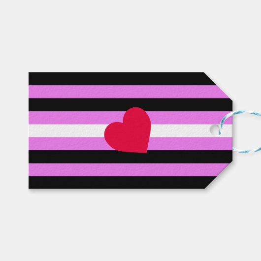 Leather Girl Pride Flag Geschenkanhänger (Vorderseite (Horizontal))