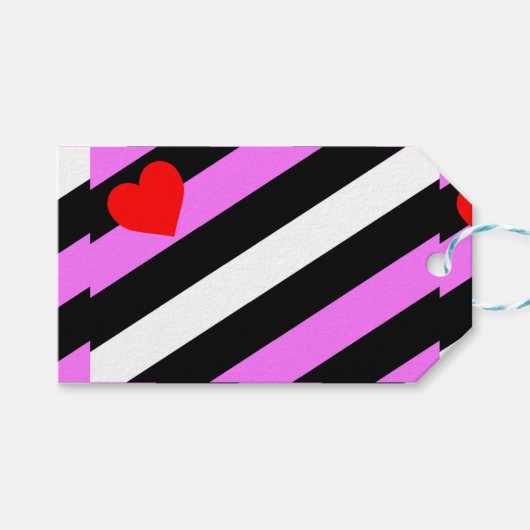 Leather Girl Pride Flag Geschenkanhänger (Vorderseite (Horizontal))
