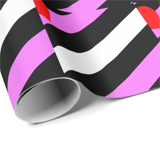 Leather Girl Pride Flag Geschenkpapier (Rolleneckpunkt)