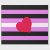 Leather Girl Pride Flag Geschenkpapier (Flach)
