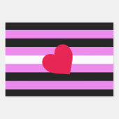 Leather Girl Pride Flag Geschenkpapier Set (Vorderseite 2)