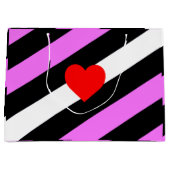 Leather Girl Pride Flag Große Geschenktüte (Vorderseite)