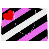 Leather Girl Pride Flag Große Geschenktüte (Rückseite)