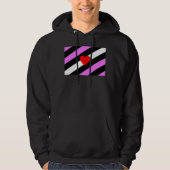 Leather Girl Pride Flag Hoodie (Vorderseite)