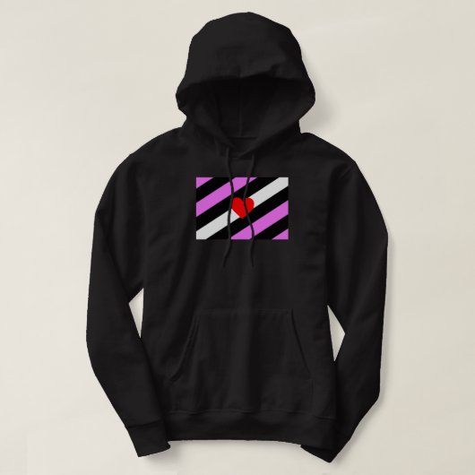 Leather Girl Pride Flag Hoodie (Design vorne)