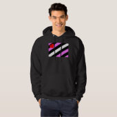 Leather Girl Pride Flag Hoodie (Vorne ganz)