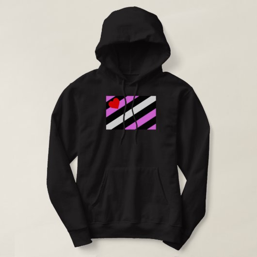Leather Girl Pride Flag Hoodie (Design vorne)