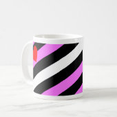 Leather Girl Pride Flag Kaffeetasse (Vorderseite Links)