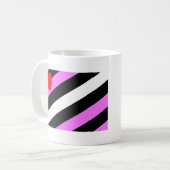Leather Girl Pride Flag Kaffeetasse (Vorderseite Links)