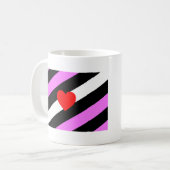 Leather Girl Pride Flag Kaffeetasse (Vorderseite Links)