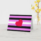 Leather Girl Pride Flag Karte (Gelbe Blume)